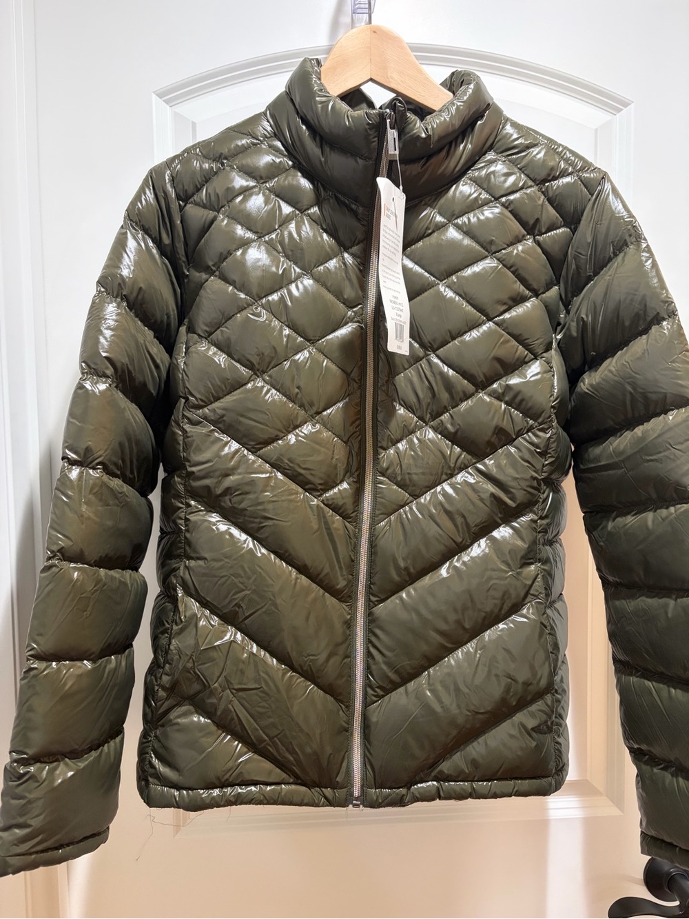 Lucy - Olive Quilted Packable Puffer Jacket - Women
